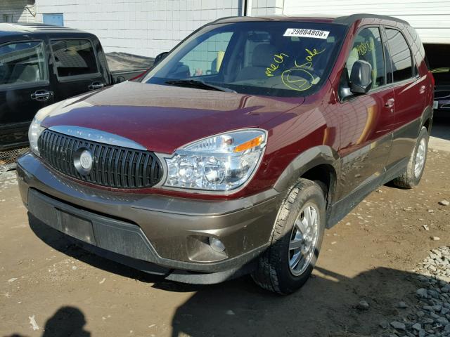 3G5DA03E64S555224 - 2004 BUICK RENDEZVOUS MAROON photo 2