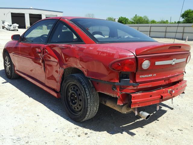 1G1JH12F237293358 - 2003 CHEVROLET CAVALIER L RED photo 3