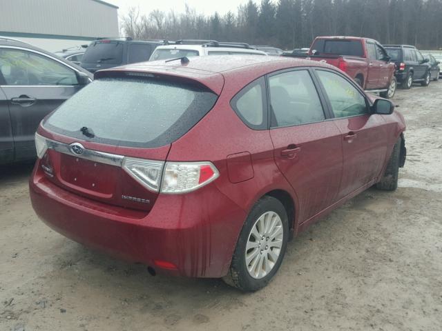 JF1GH6B64AH803348 - 2010 SUBARU IMPREZA 2. RED photo 4