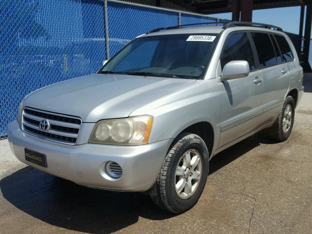 JTEGF21A430110257 - 2003 TOYOTA HIGHLANDER SILVER photo 2