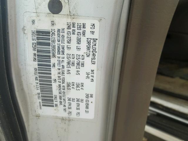 1C4GJ15B12B565005 - 2002 CHRYSLER VOYAGER EC SILVER photo 10