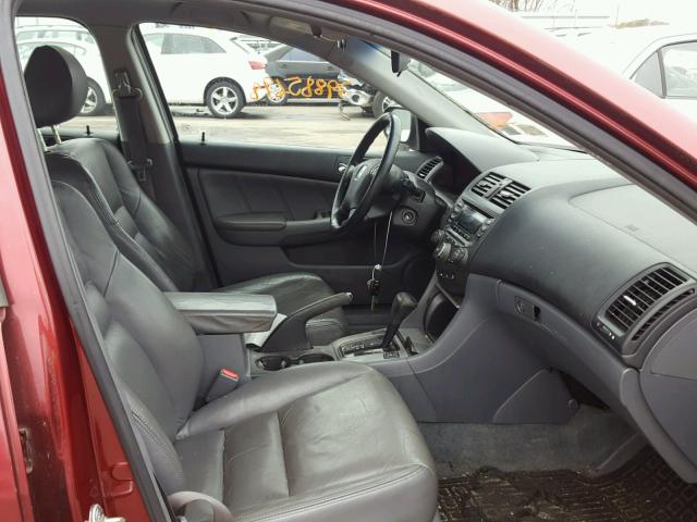 1HGCM66514A067084 - 2004 HONDA ACCORD EX RED photo 5