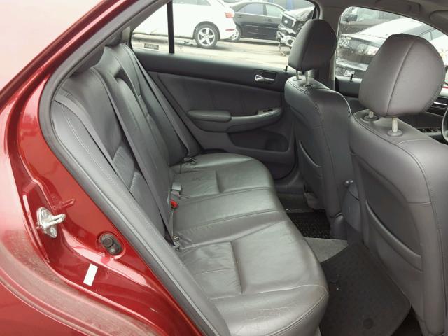 1HGCM66514A067084 - 2004 HONDA ACCORD EX RED photo 6