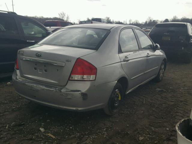 KNAFE121275381349 - 2007 KIA SPECTRA EX SILVER photo 4