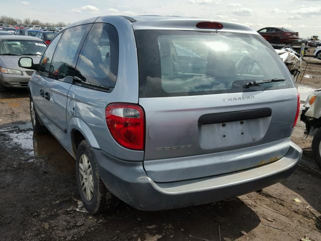 1D4GP25BX5B285367 - 2005 DODGE CARAVAN SE TEAL photo 3