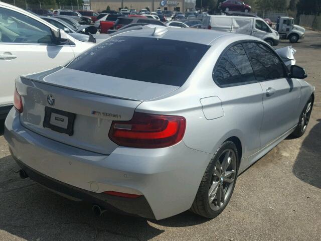 WBA1J7C51FV253841 - 2015 BMW M235I SILVER photo 4