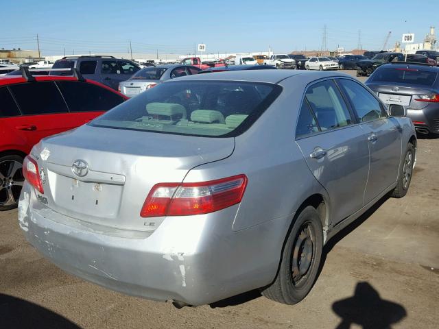 4T1BE46K07U136184 - 2007 TOYOTA CAMRY NEW SILVER photo 4