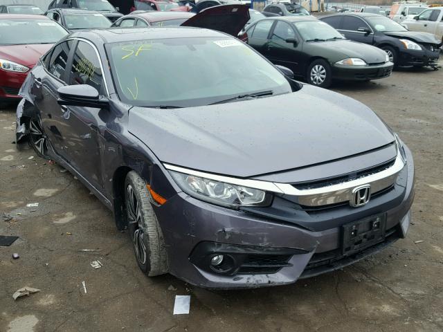 19XFC1F7XGE030023 - 2016 HONDA CIVIC EXL GRAY photo 1