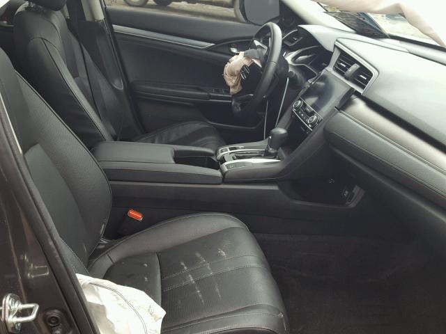 19XFC1F7XGE030023 - 2016 HONDA CIVIC EXL GRAY photo 5