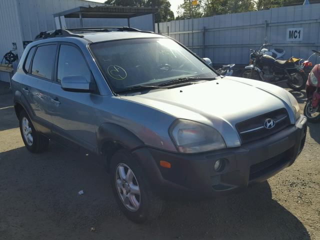 KM8JN12D35U211104 - 2005 HYUNDAI TUCSON GLS TEAL photo 1