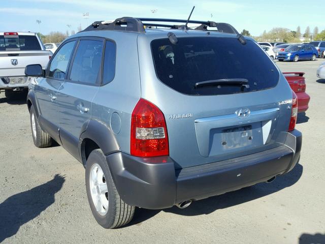 KM8JN12D35U211104 - 2005 HYUNDAI TUCSON GLS TEAL photo 3