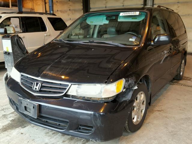 5FNRL18983B095002 - 2003 HONDA ODYSSEY EX BLUE photo 2