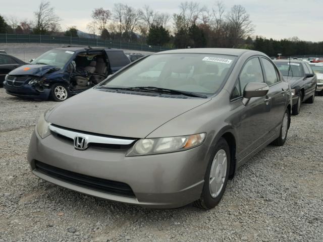 JHMFA36248S031851 - 2008 HONDA CIVIC HYBR BEIGE photo 2