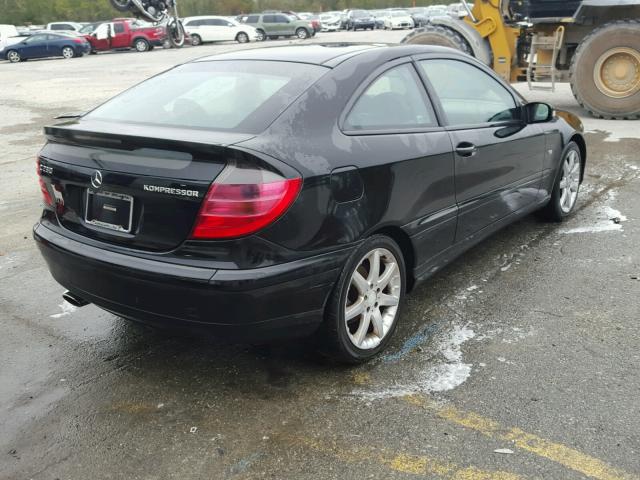 WDBRN40JX4A547154 - 2004 MERCEDES-BENZ C 230K SPO BLACK photo 4