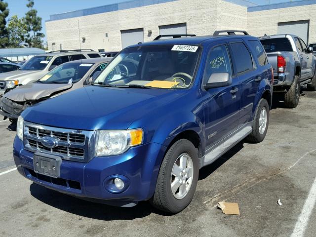 1FMCU03Z98KB27451 - 2008 FORD ESCAPE XLT BLUE photo 2