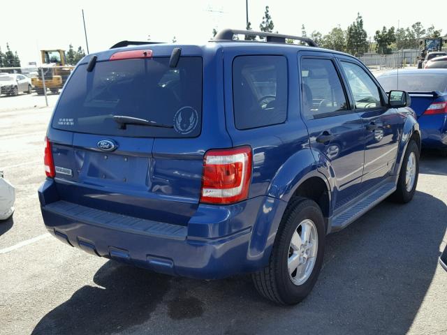 1FMCU03Z98KB27451 - 2008 FORD ESCAPE XLT BLUE photo 4