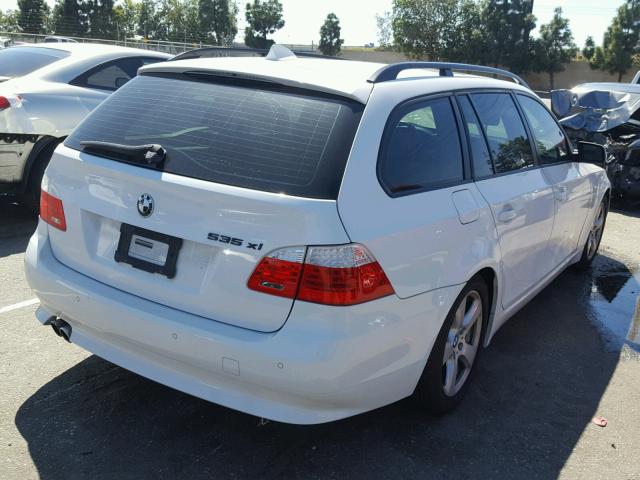 WBAPT73568CX00716 - 2008 BMW 535 XI WHITE photo 4