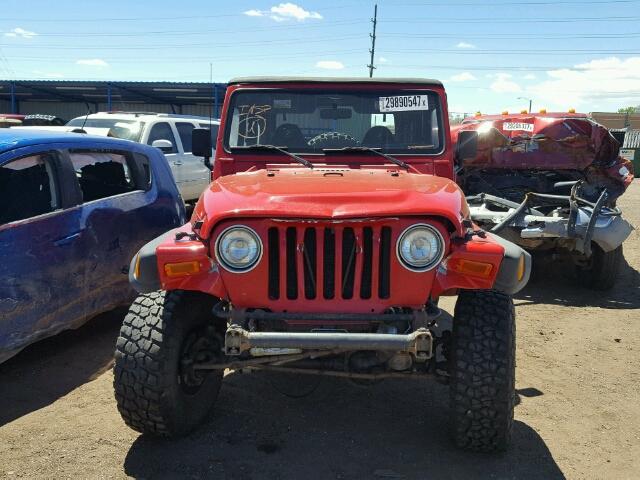 1J4FA49S2YP714356 - 2000 JEEP WRANGLER / RED photo 9