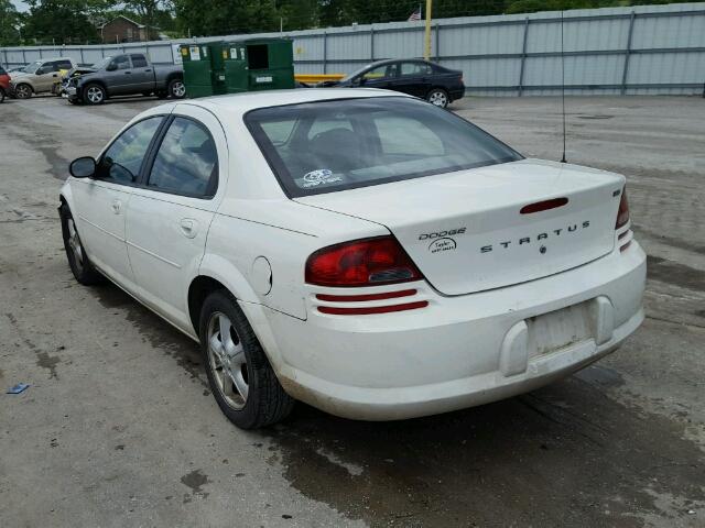 1B3EL46X16N122243 - 2006 DODGE STRATUS SX WHITE photo 3