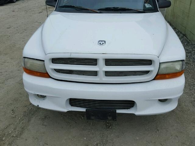 1B7GL23X0VS241904 - 1997 DODGE DAKOTA WHITE photo 7