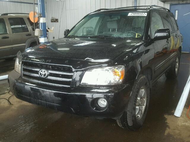 JTEGD21A070169625 - 2007 TOYOTA HIGHLANDER BLACK photo 2