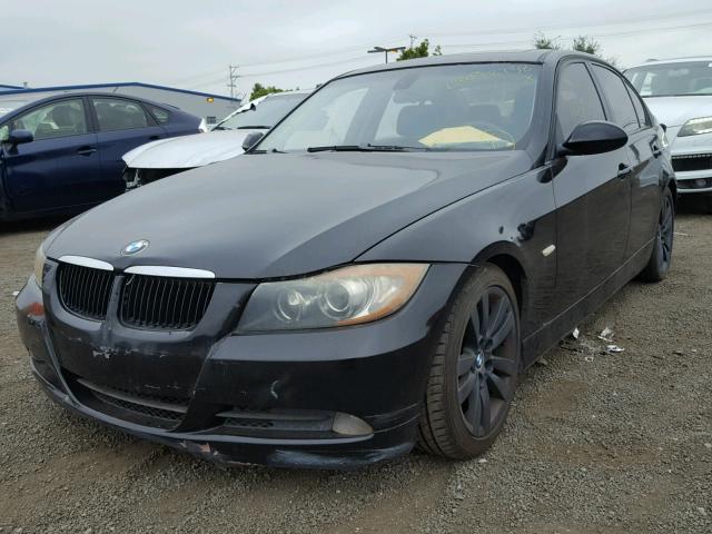 WBAVB13576KX49952 - 2006 BMW 325 I BLACK photo 2