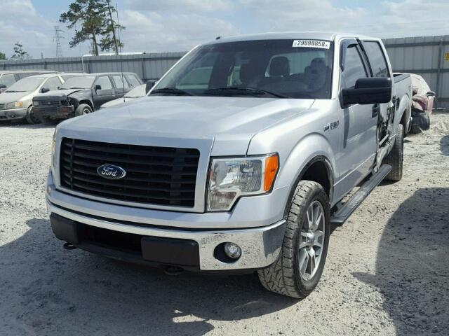 1FTFW1EF5EFC14904 - 2014 FORD F150 SUPER SILVER photo 2