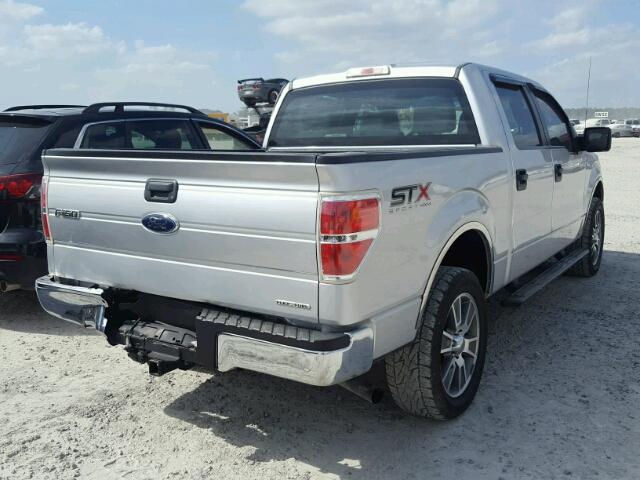 1FTFW1EF5EFC14904 - 2014 FORD F150 SUPER SILVER photo 4