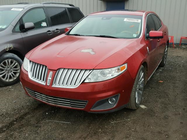 1LNHL9DR9BG603820 - 2011 LINCOLN MKS MAROON photo 2