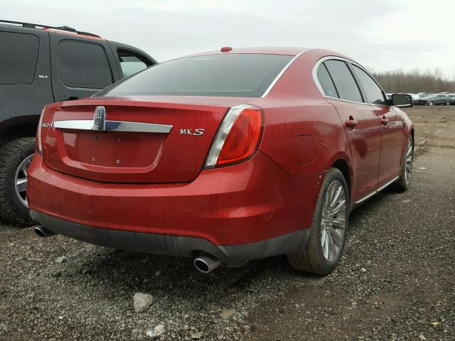 1LNHL9DR9BG603820 - 2011 LINCOLN MKS MAROON photo 4