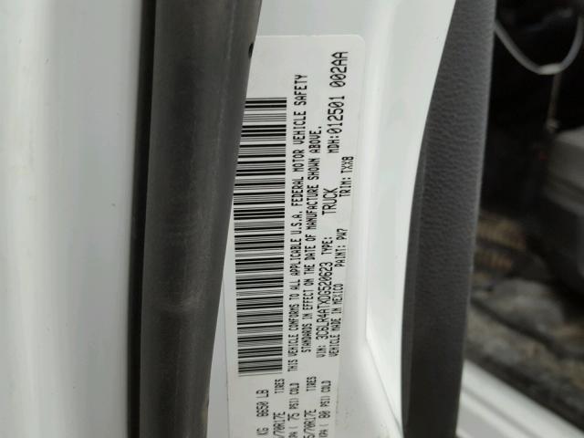 3C6LR4ATXDG520623 - 2013 RAM 2500 ST WHITE photo 10