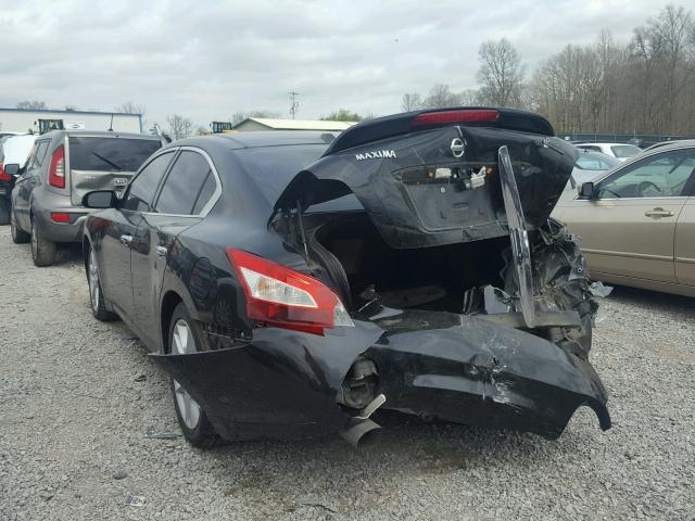 1N4AA5AP4AC815625 - 2010 NISSAN MAXIMA S BLACK photo 3