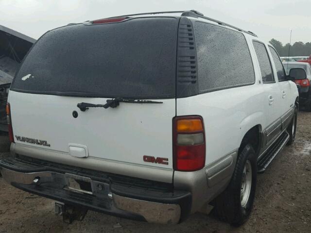 1GKEC16T41J246747 - 2001 GMC YUKON XL C WHITE photo 4