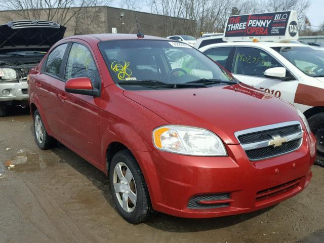 KL1TD5DE9AB120770 - 2010 CHEVROLET AVEO LS RED photo 1