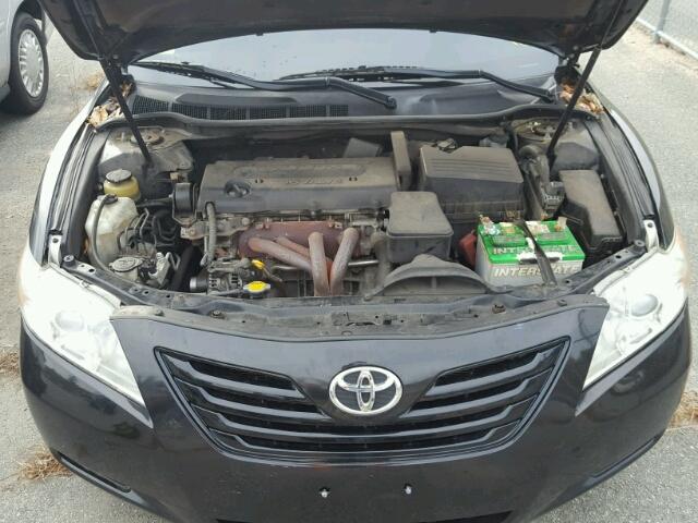 4T1BE46K57U147309 - 2007 TOYOTA CAMRY NEW BLACK photo 7