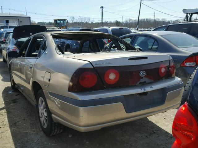 2G1WF52E619263737 - 2001 CHEVROLET IMPALA TAN photo 3