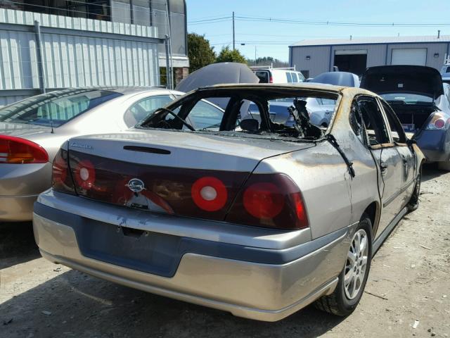 2G1WF52E619263737 - 2001 CHEVROLET IMPALA TAN photo 4