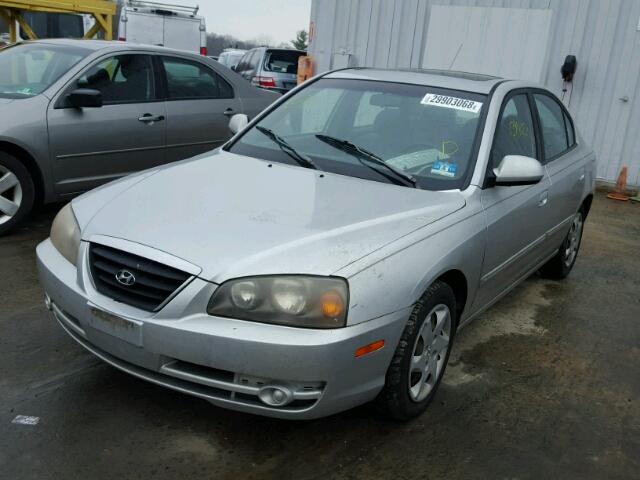 KMHDN46D54U776915 - 2004 HYUNDAI ELANTRA GL GRAY photo 2