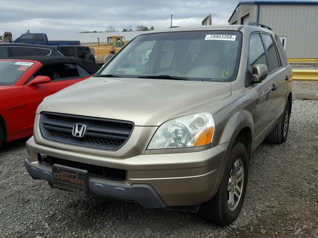 2HKYF18435H506124 - 2005 HONDA PILOT EX TAN photo 2