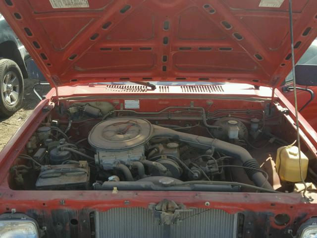 JM2UF2115G0675917 - 1986 MAZDA B2000 LONG RED photo 7