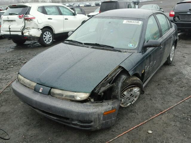 1G8ZH5281VZ275678 - 1997 SATURN SL1 GREEN photo 2