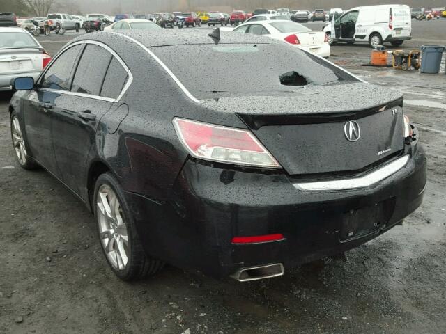 19UUA9F76EA000093 - 2014 ACURA TL ADVANCE BLACK photo 3