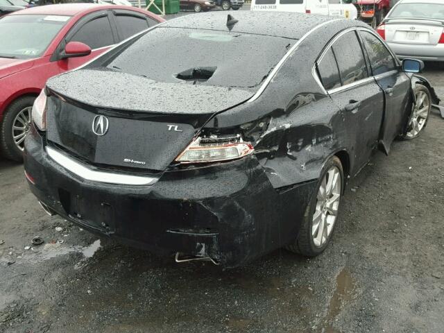 19UUA9F76EA000093 - 2014 ACURA TL ADVANCE BLACK photo 4