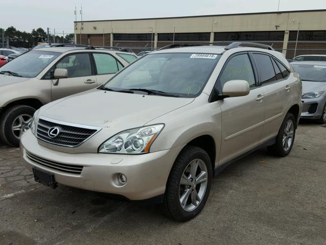 JTJHW31U060003328 - 2006 LEXUS RX 400 TAN photo 2