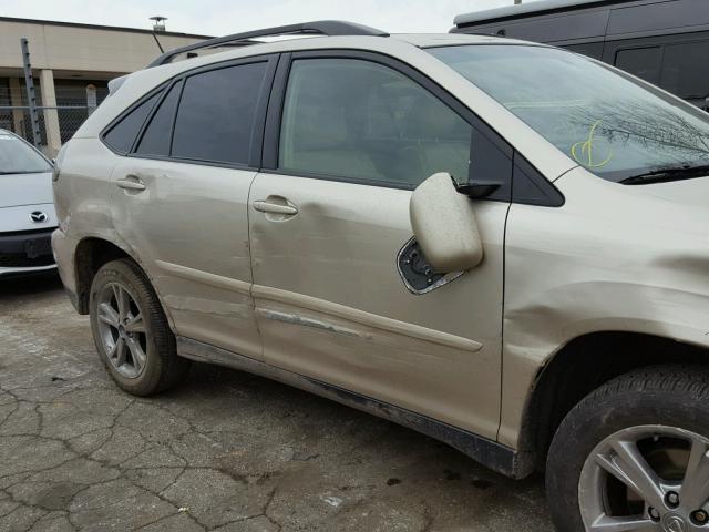 JTJHW31U060003328 - 2006 LEXUS RX 400 TAN photo 9