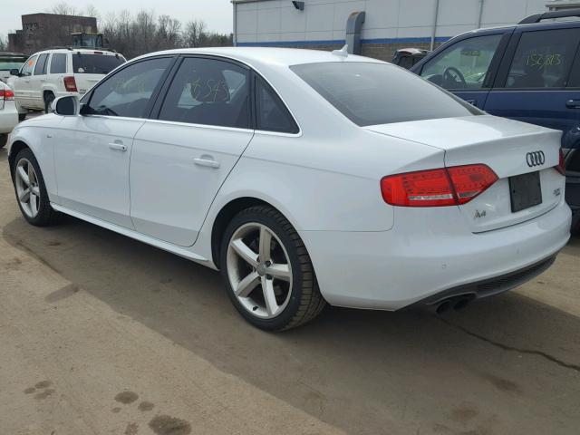 WAUFFAFL6CN012030 - 2012 AUDI A4 PREMIUM WHITE photo 3