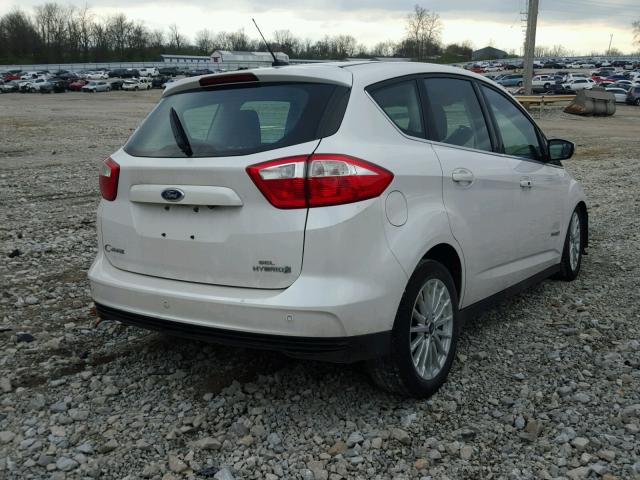 1FADP5BU7DL525271 - 2013 FORD C-MAX SEL WHITE photo 4