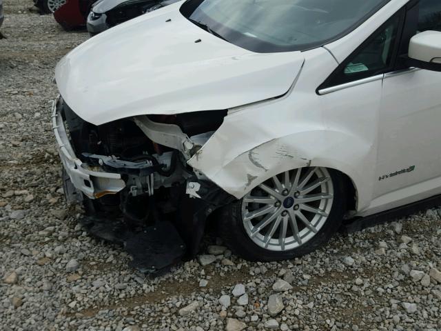 1FADP5BU7DL525271 - 2013 FORD C-MAX SEL WHITE photo 9