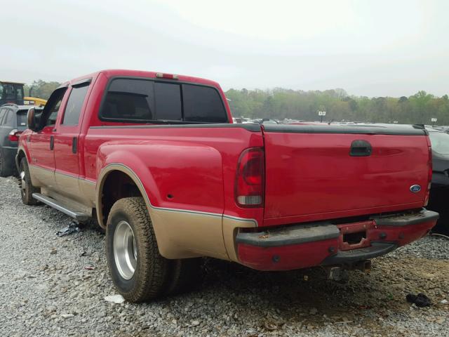 1FTWW32P94EA53194 - 2004 FORD F350 SUPER RED photo 3