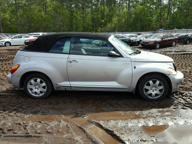 3C3AY55E15T312874 - 2005 CHRYSLER PT CRUISER SILVER photo 9